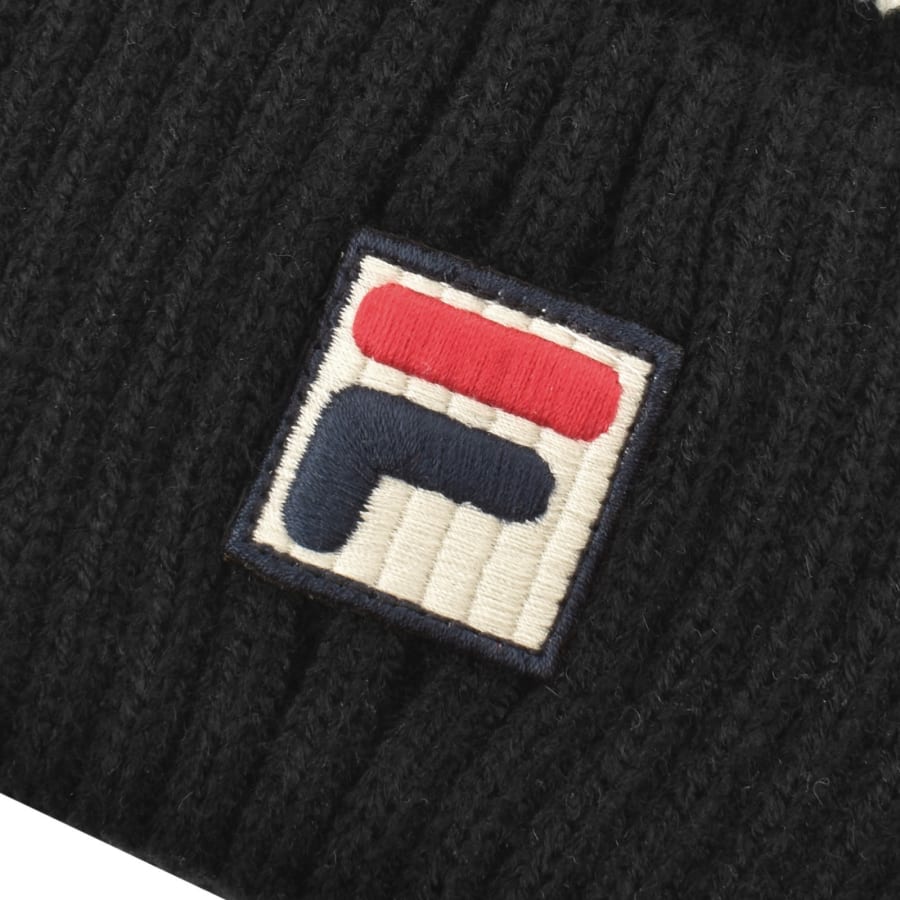 Image number 3 for Fila Renard Pom Beanie Hat Black