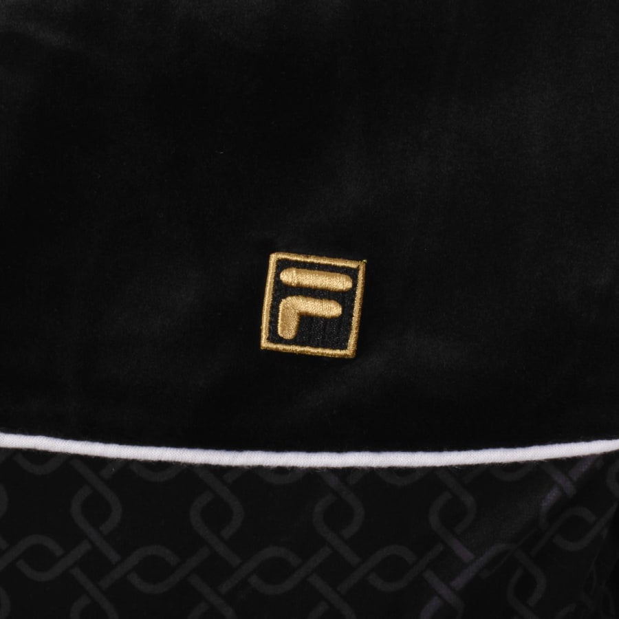Image number 3 for Fila Higgans Velour Track Top Black