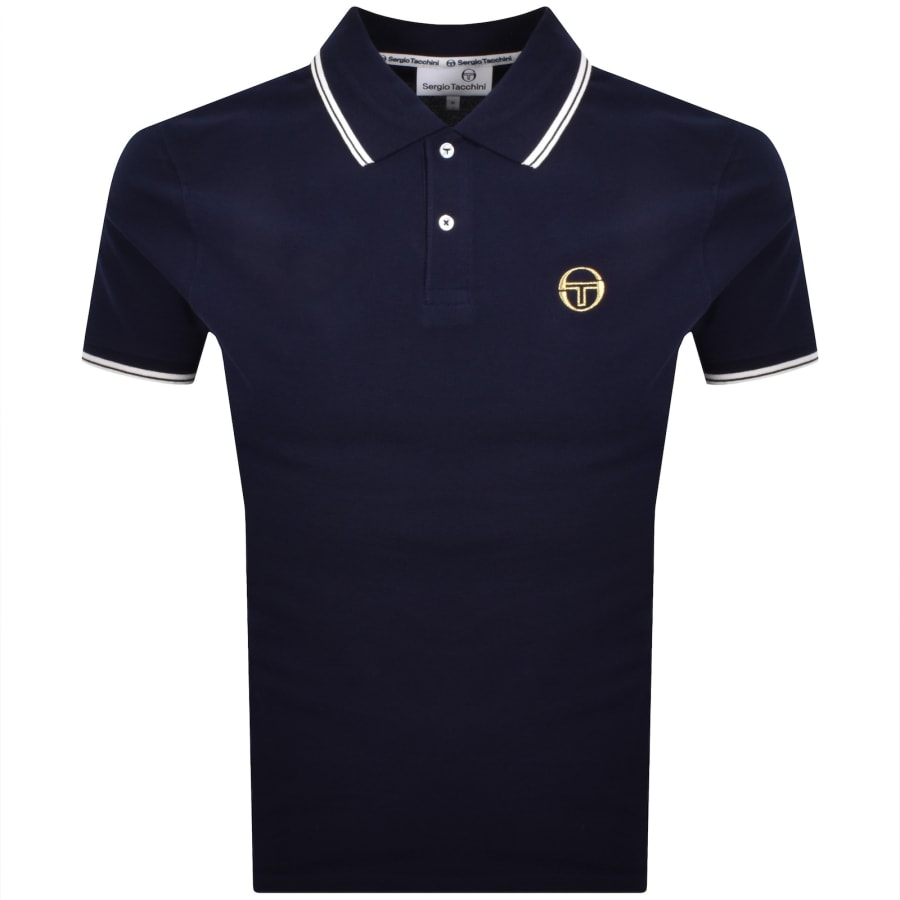 Image number 1 for Sergio Tacchini Sergio 020 Polo T Shirt Blue