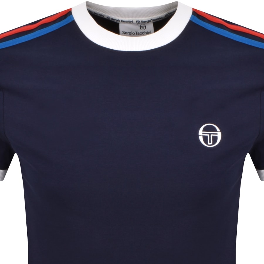 Image number 2 for Sergio Tacchini Triste T Shirt Maritime Blue
