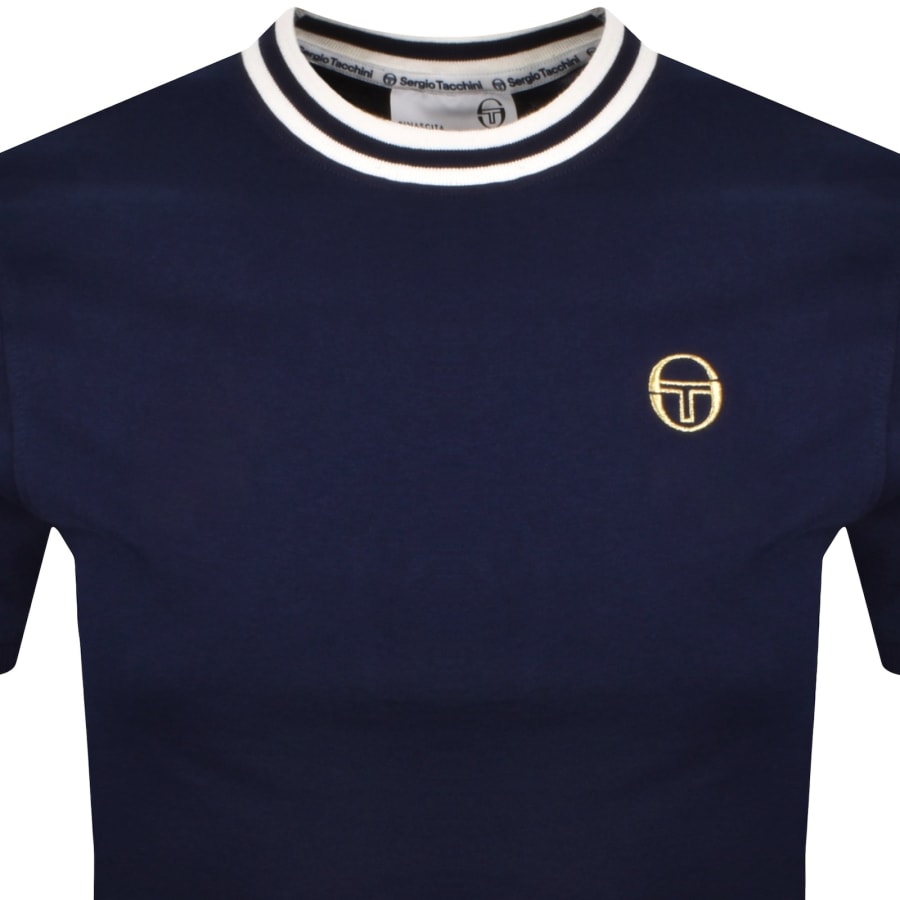 Image number 2 for Sergio Tacchini Rainer T Shirt Maritime Blue