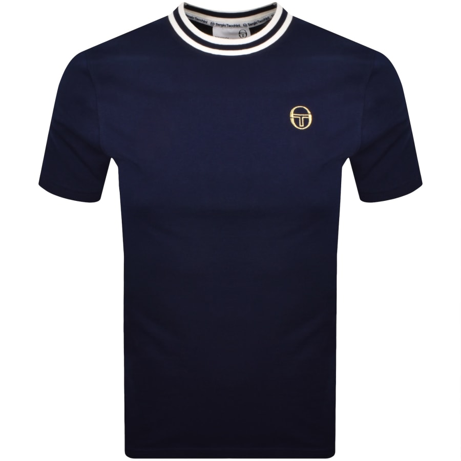Image number 1 for Sergio Tacchini Rainer T Shirt Maritime Blue