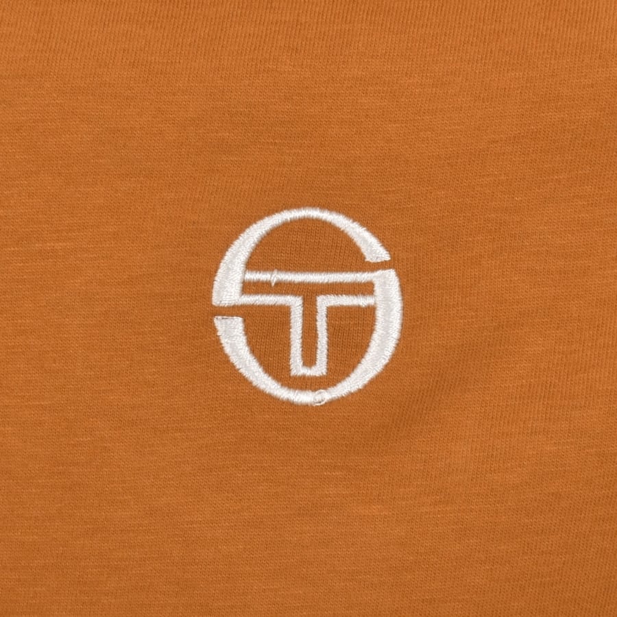 Image number 4 for Sergio Tacchini Hadow Ringer T Shirt Orange