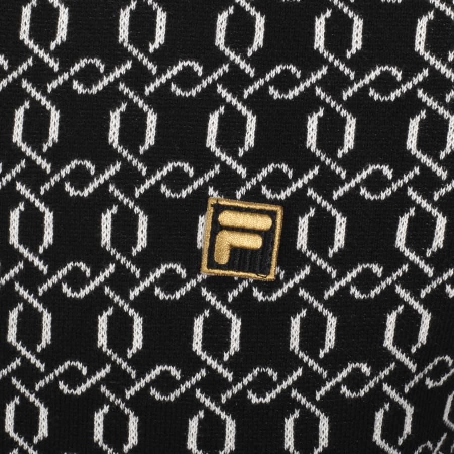 Image number 3 for Fila Jackson Jacquard Polo T Shirt Black
