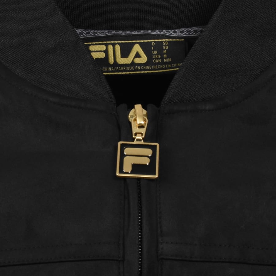 Image number 4 for Fila Dean Suede Jacket Black
