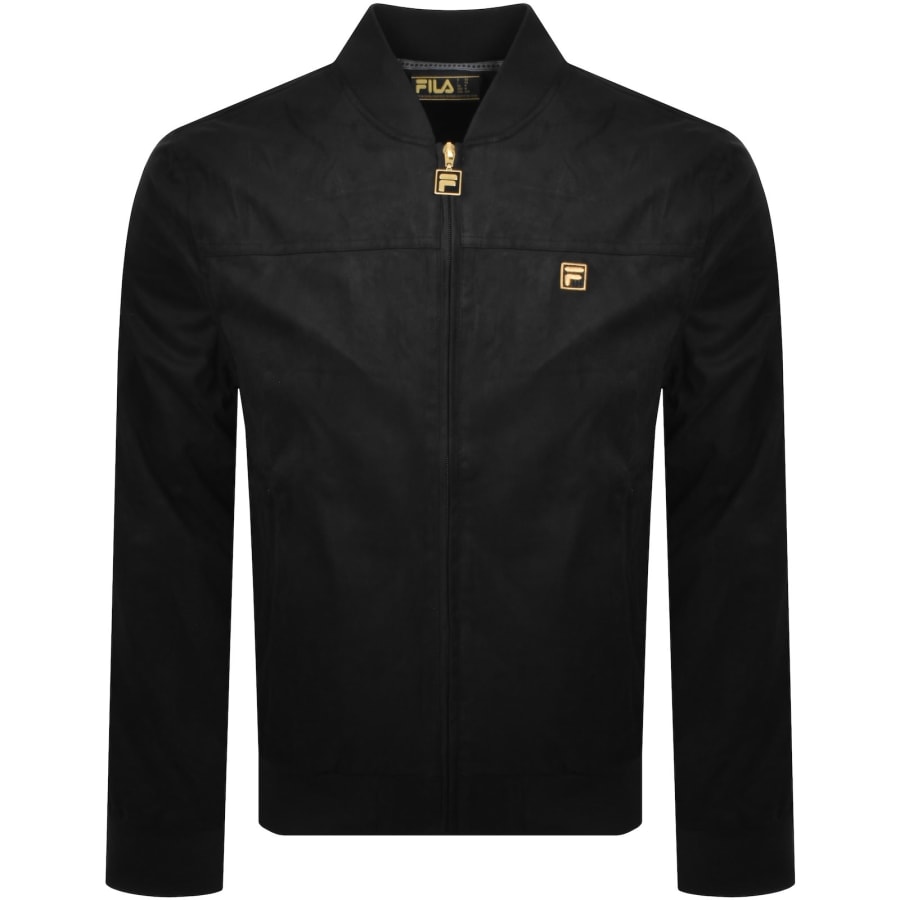Image number 1 for Fila Dean Suede Jacket Black