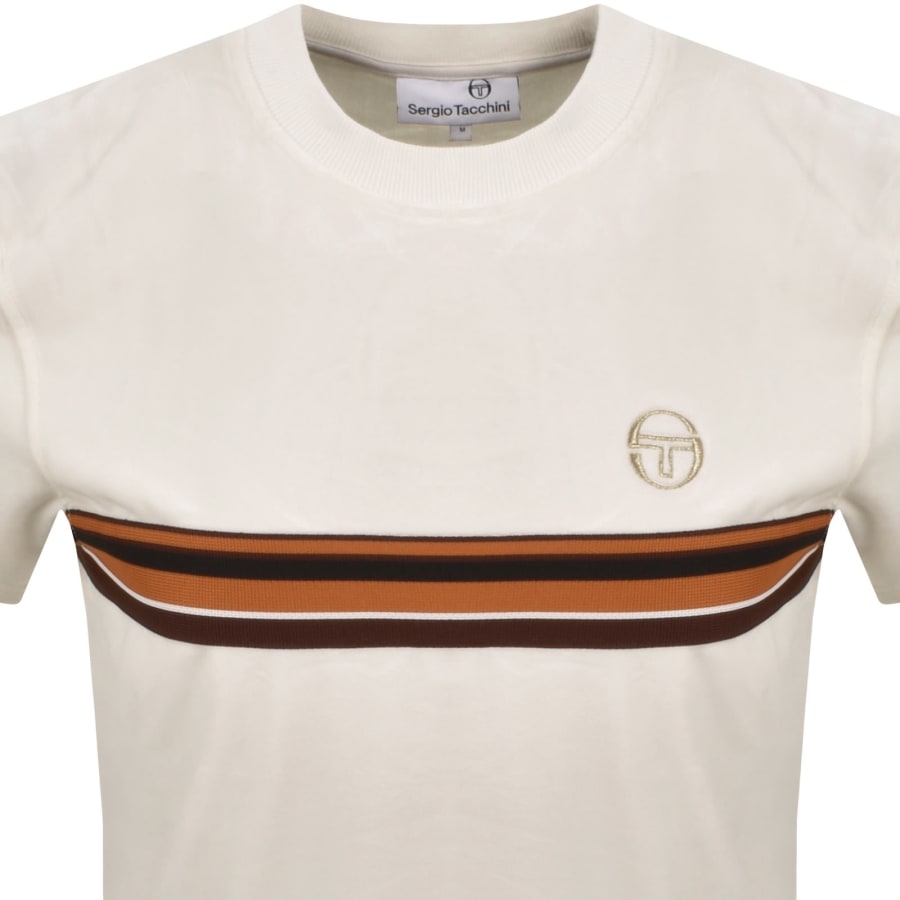 Image number 2 for Sergio Tacchini Ayme T Shirt Cream