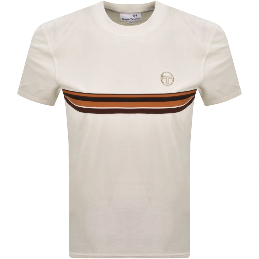 Image number 1 for Sergio Tacchini Ayme T Shirt Cream