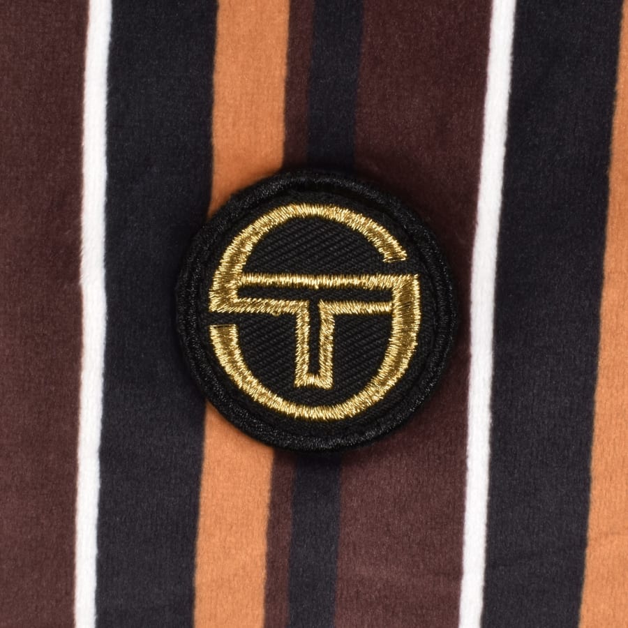 Image number 3 for Sergio Tacchini Lomazzo Velour Polo Black