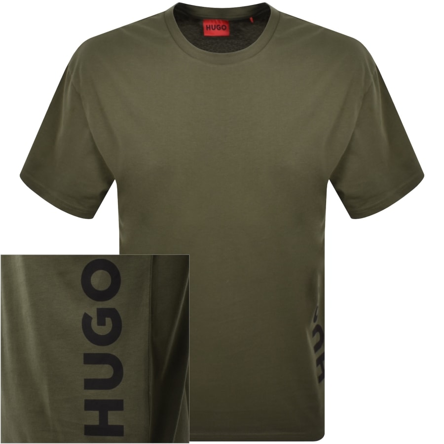 Image number 1 for HUGO Relaxed Sun Protected T Shirt Green