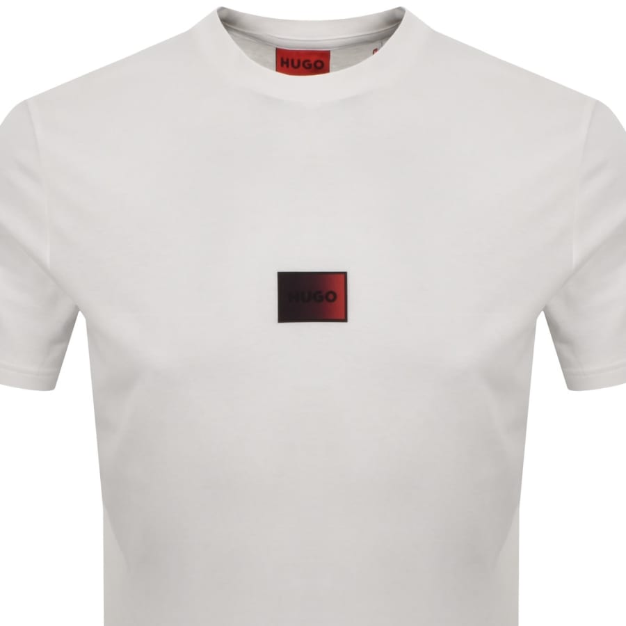Image number 2 for HUGO Danotie Crew Neck T Shirt White