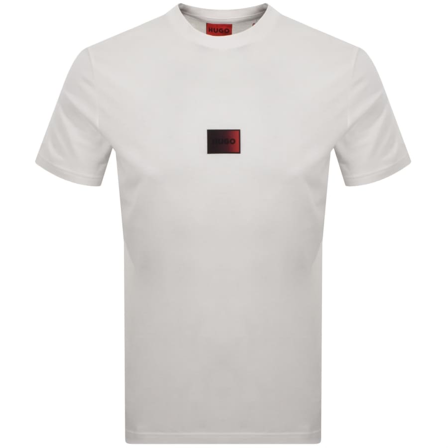 Image number 1 for HUGO Danotie Crew Neck T Shirt White