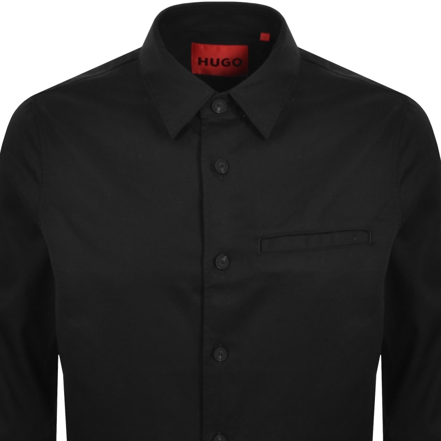 Image number 2 for HUGO Enock Overshirt Jacket Black