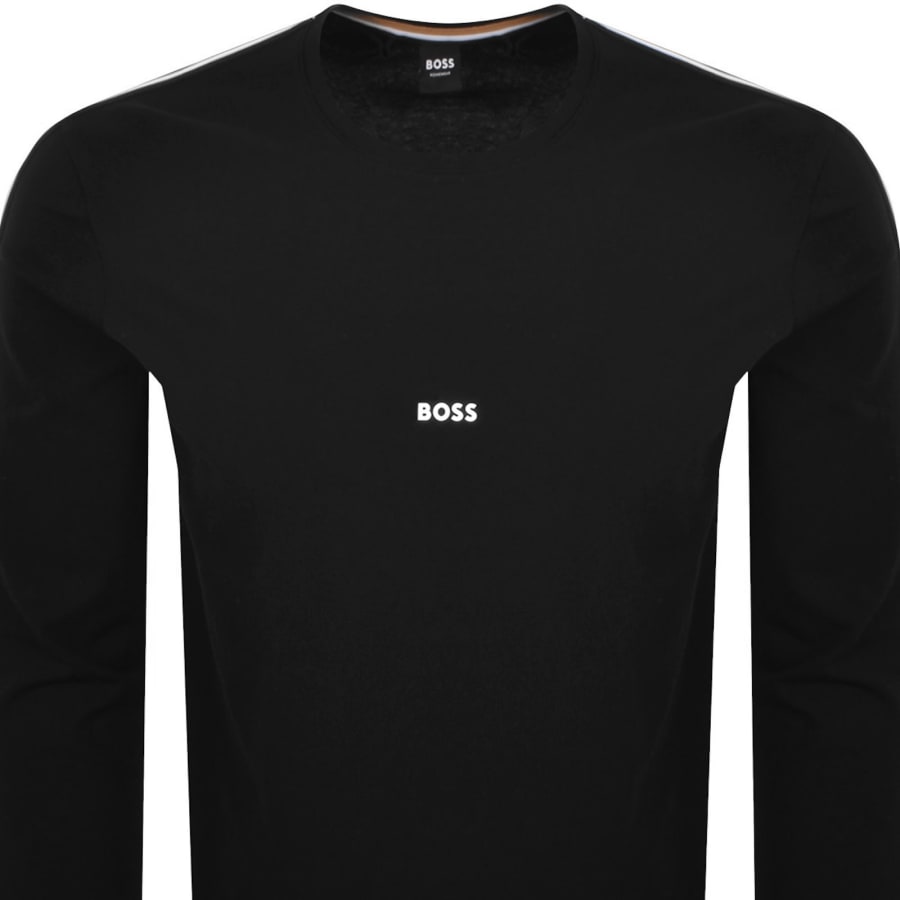 Image number 3 for BOSS Unique Long Sleeve T Shirt Black