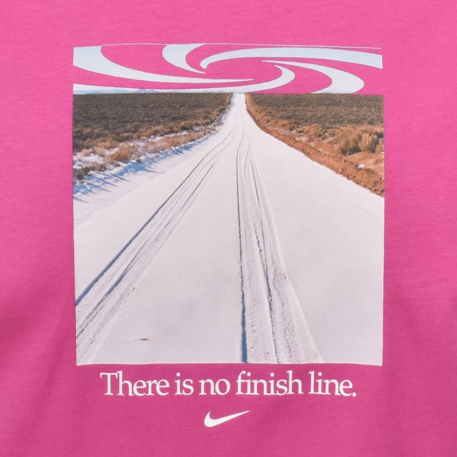 Image number 4 for Nike Logo T Shirt Fuchsia Pink