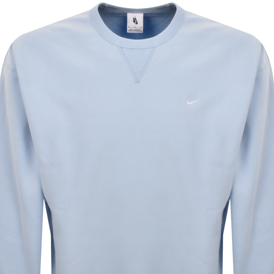 Image number 2 for Nike Solo Swoosh Sweatshirt Blue