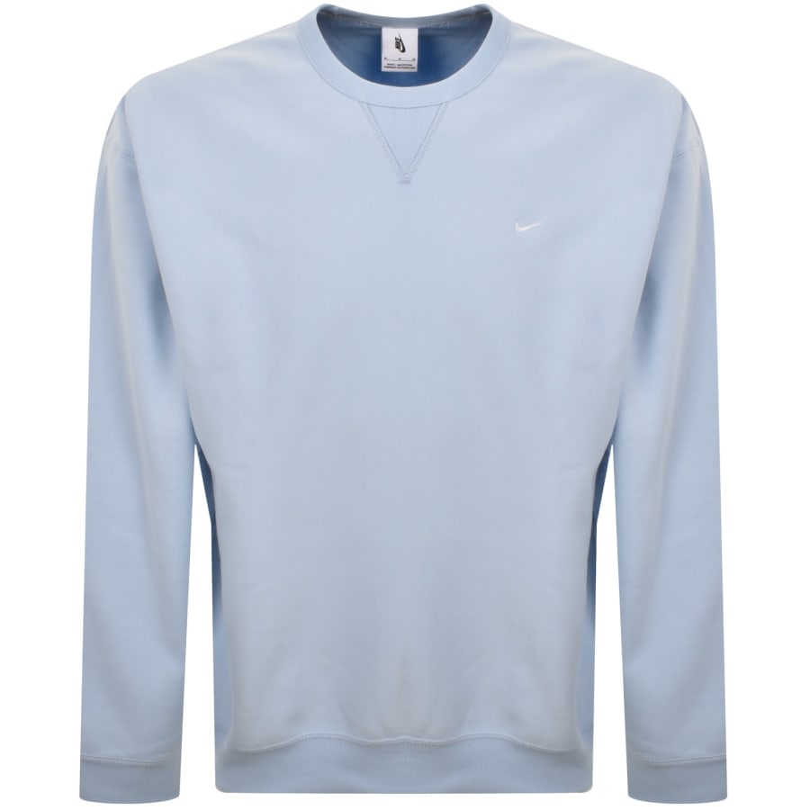 Image number 1 for Nike Solo Swoosh Sweatshirt Blue