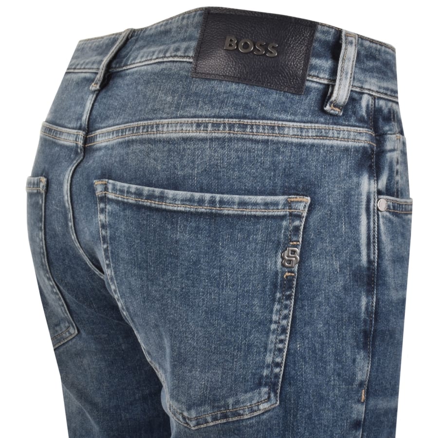 Image number 4 for BOSS Delaware Slim Fit Jeans Medium Blue