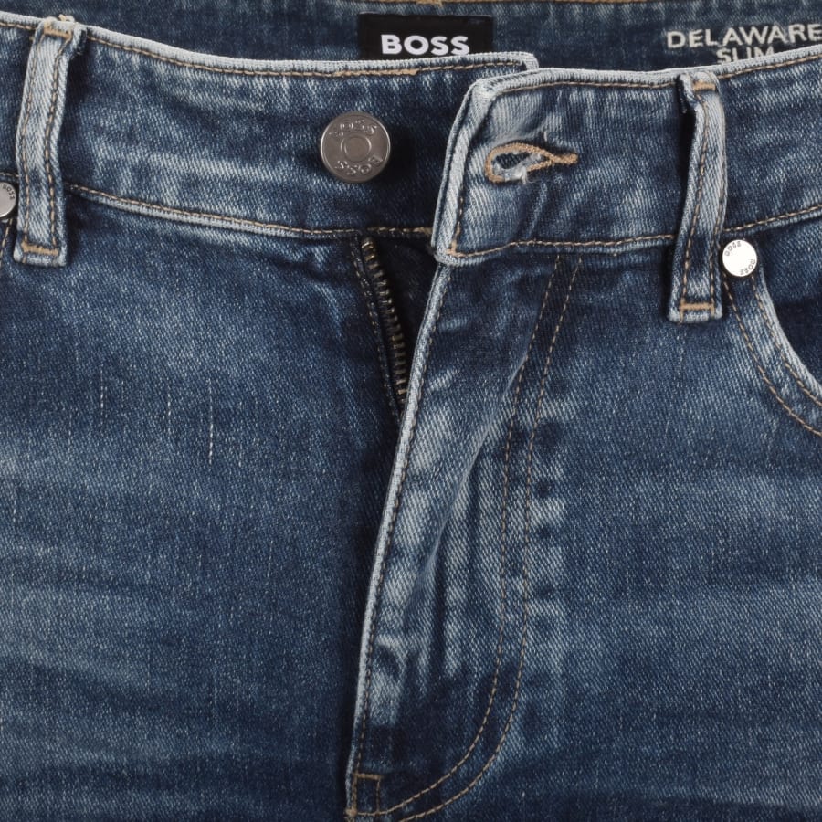 Image number 5 for BOSS Delaware Slim Fit Jeans Medium Blue