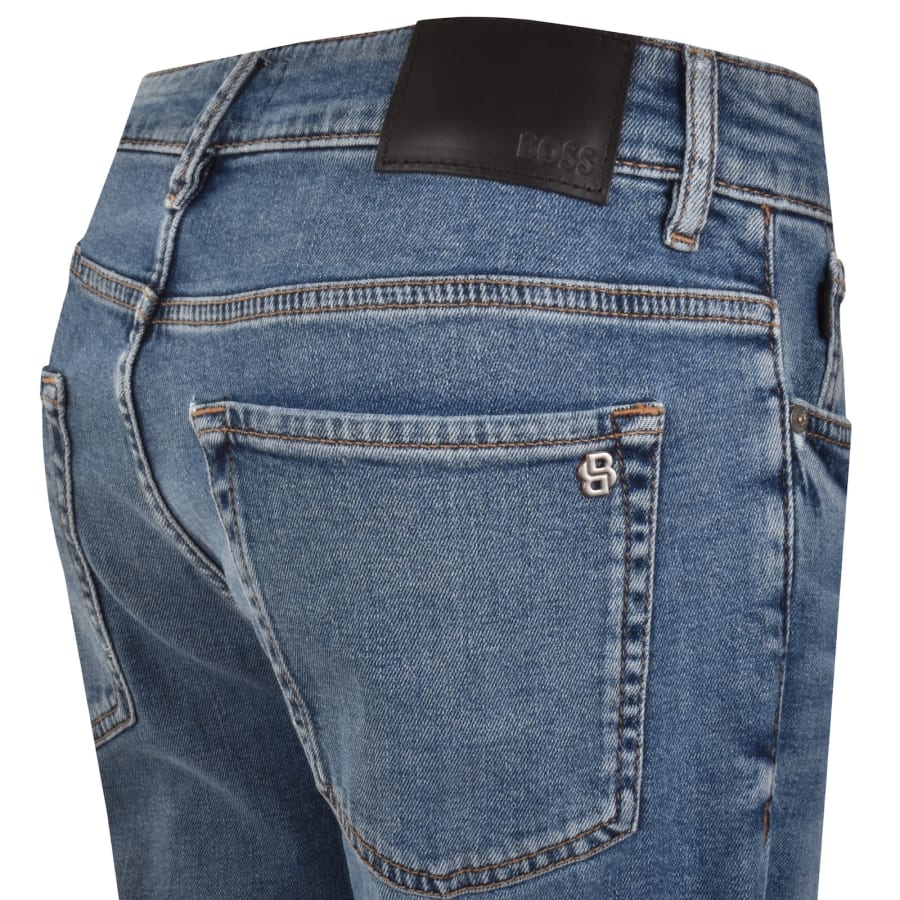 Image number 4 for BOSS Re Maine Regular Fit Jeans Bright Blue