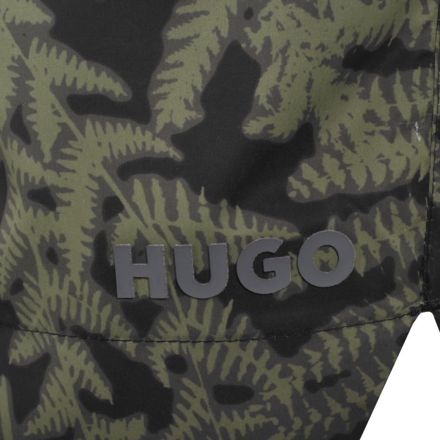 Image number 3 for HUGO Calala Swim Shorts Dark Green