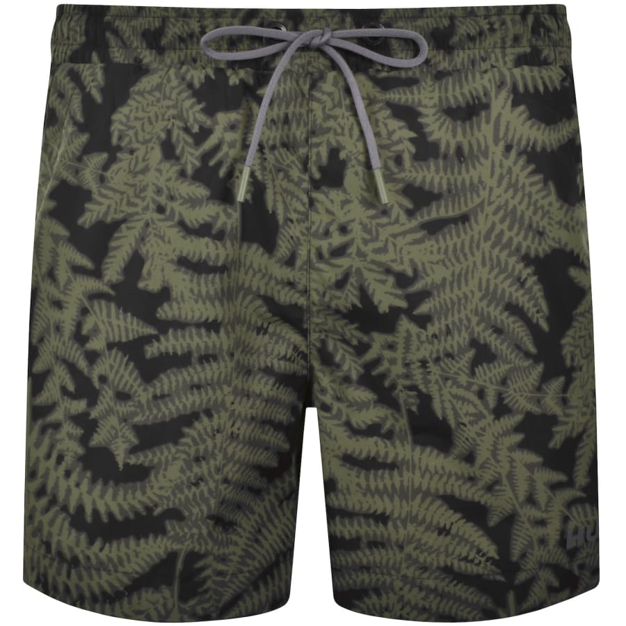 Image number 1 for HUGO Calala Swim Shorts Dark Green