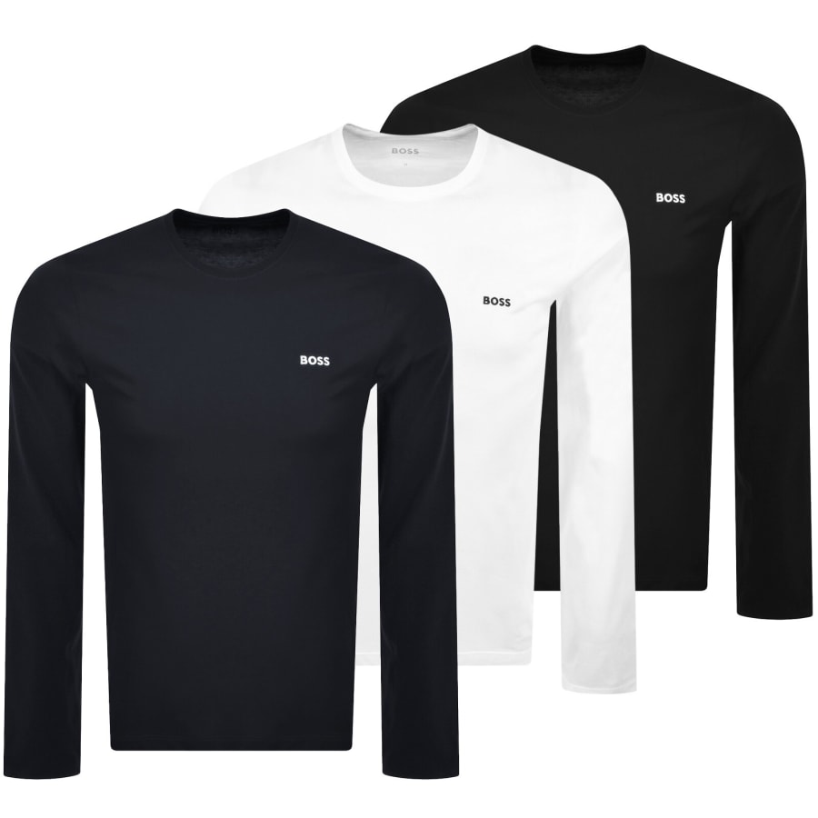 Image number 1 for BOSS 3 Pack Long Sleeve T Shirts