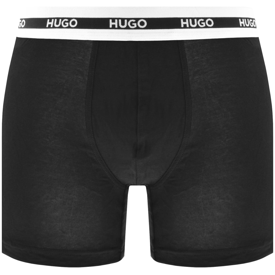 Image number 2 for HUGO 3 Pack Boxer Briefs Black