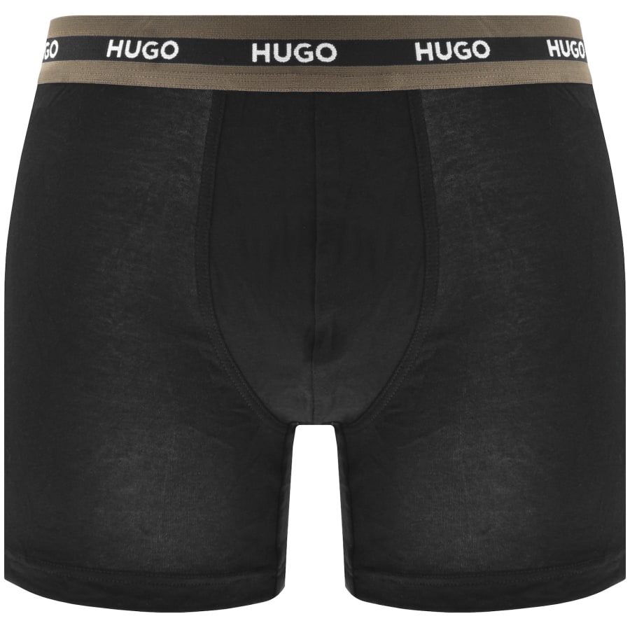 Image number 3 for HUGO 3 Pack Boxer Briefs Black