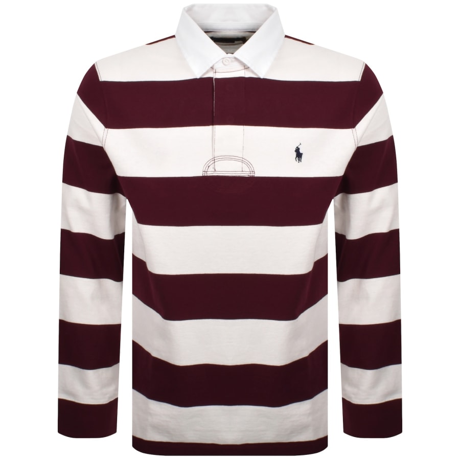 Image number 1 for Ralph Lauren Rugby Polo T Shirt Burgundy