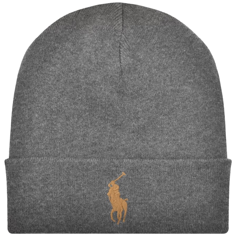 Image number 1 for Ralph Lauren Beanie Hat Grey