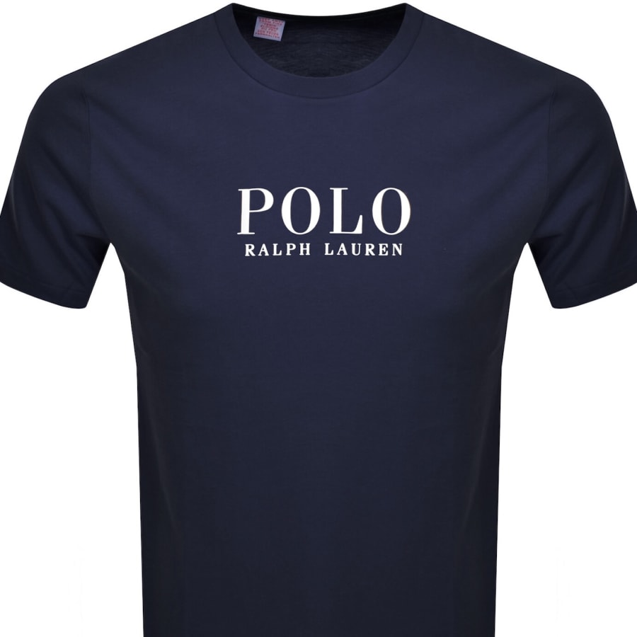 Image number 2 for Ralph Lauren Logo Crew Neck T Shirt Navy