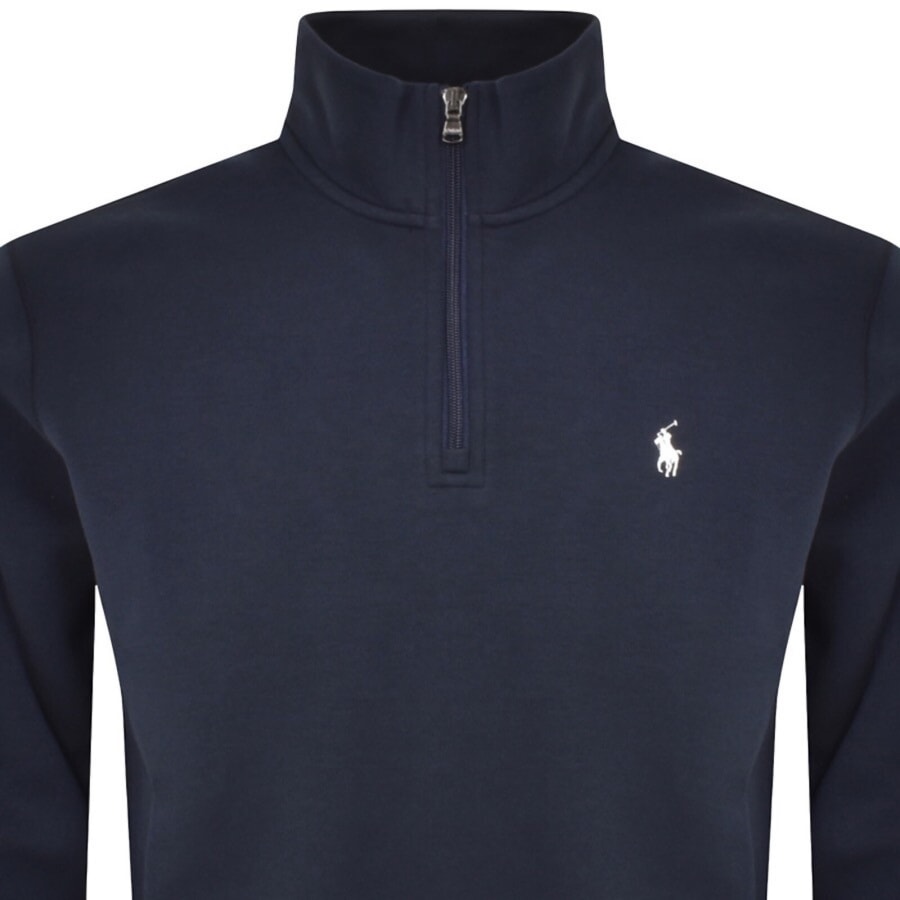 Image number 2 for Ralph Lauren Half Zip Sweatshirt Navy