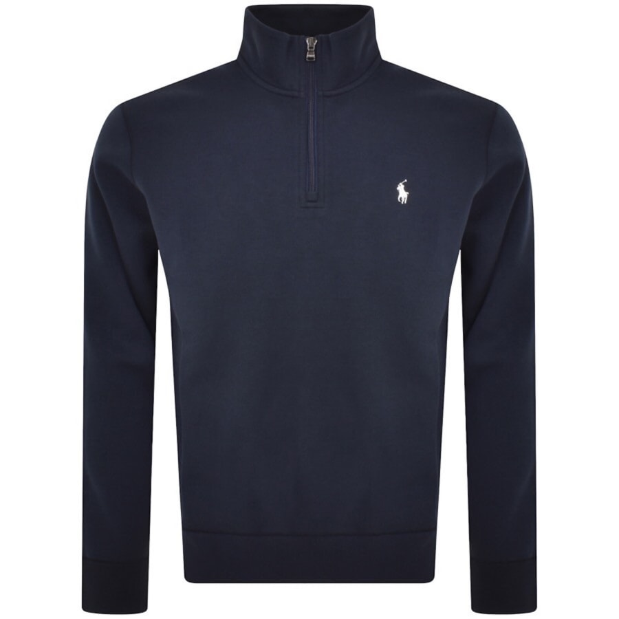 Image number 1 for Ralph Lauren Half Zip Sweatshirt Navy