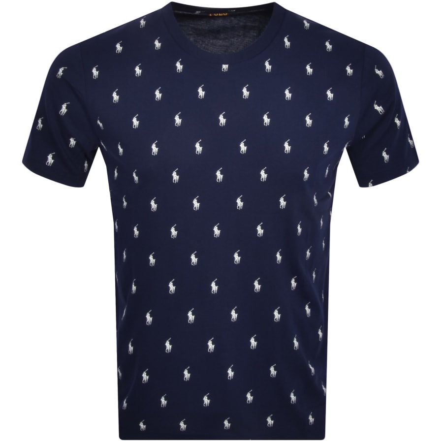Image number 1 for Ralph Lauren Lounge Crew Neck T Shirt Navy