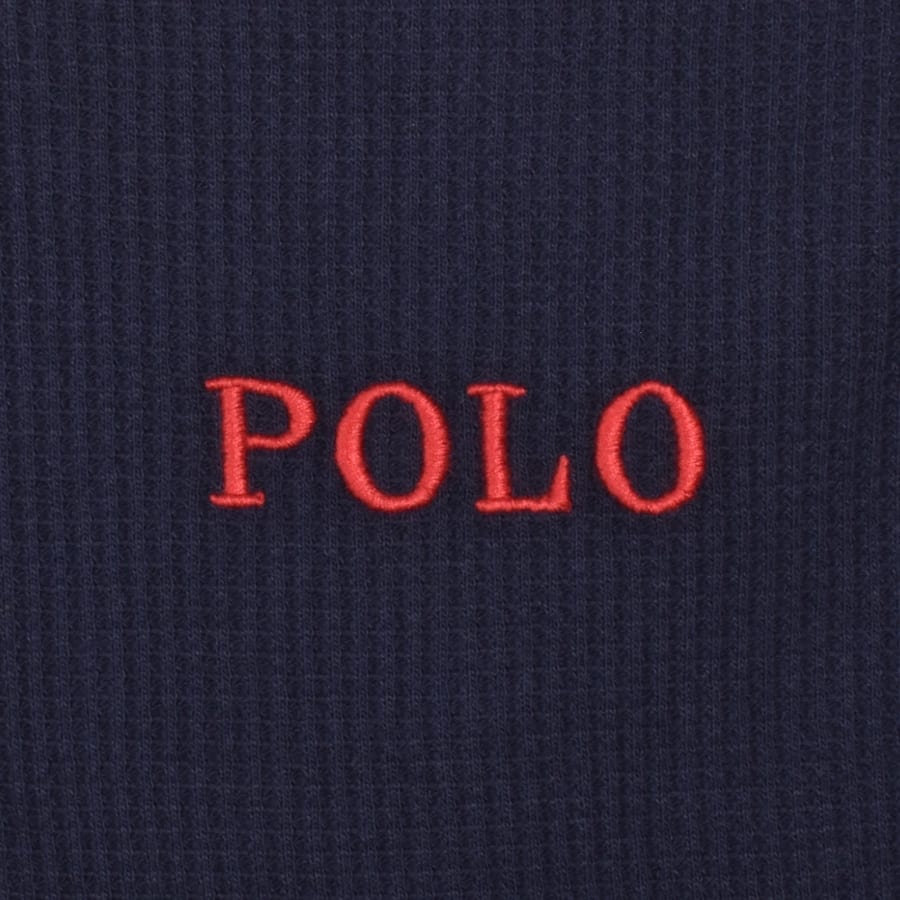 Image number 3 for Ralph Lauren Henley Lounge T Shirt Navy