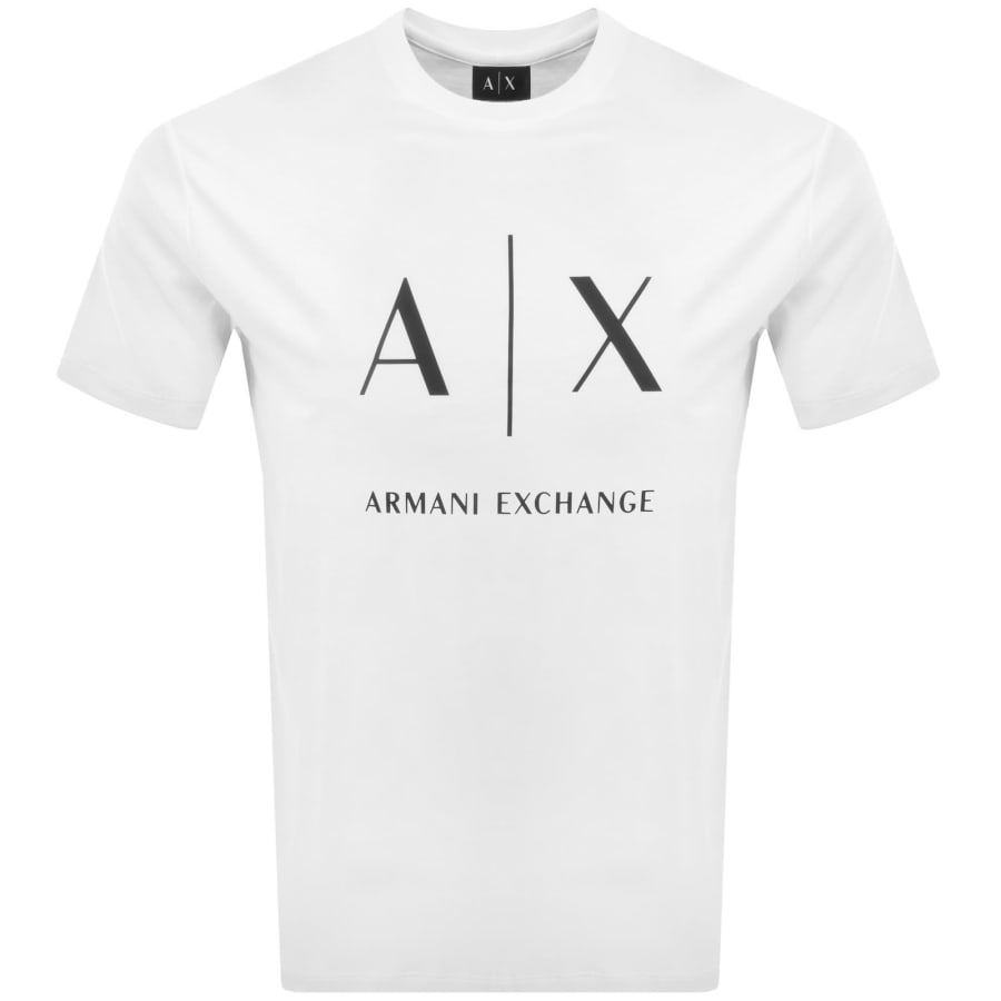 Image number 1 for Armani Exchange Slim Fit Crew Neck T Shirt White