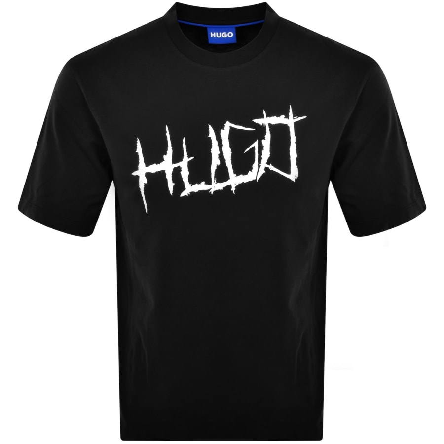Image number 1 for HUGO Blue Namerix T Shirt Black