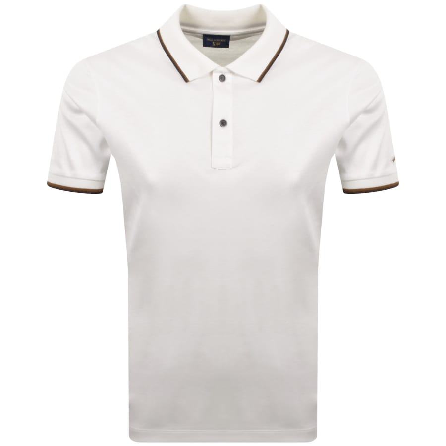 Image number 1 for Paul And Shark Logo Polo T Shirt White