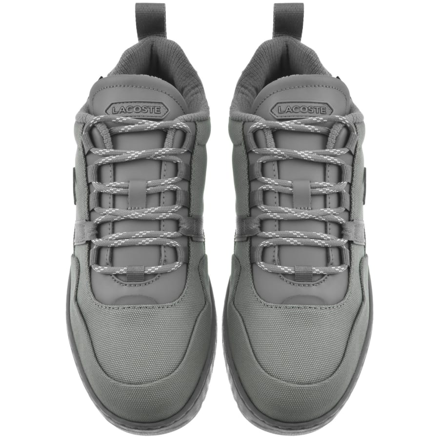 Image number 3 for Lacoste T Clip Trainers Dark Grey