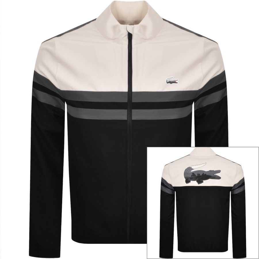 Image number 2 for Lacoste Sport Landscape Tracksuit Black