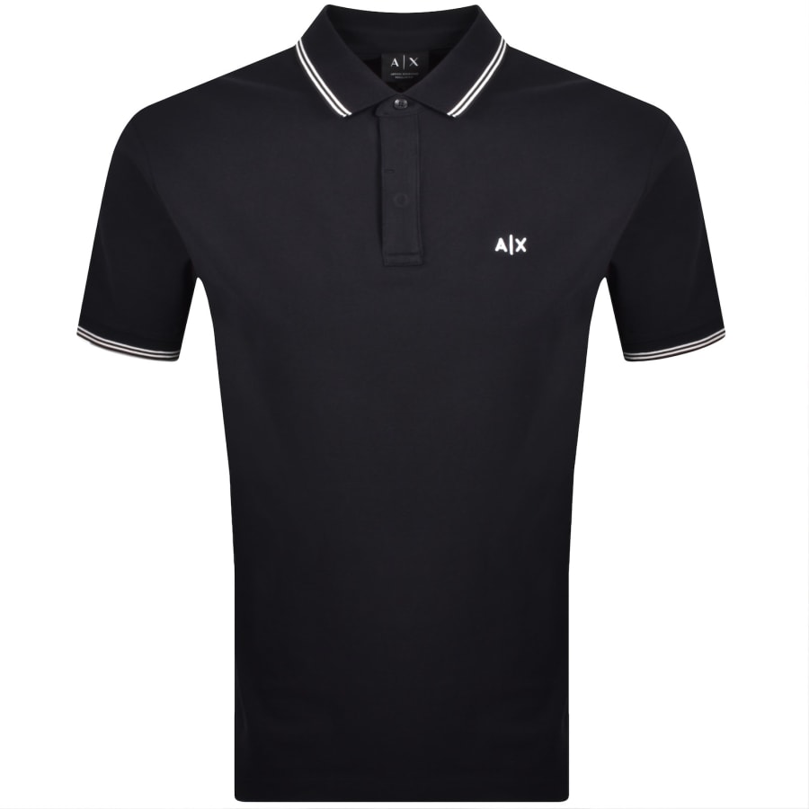 Image number 1 for Armani Exchange Polo T Shirt Deep Navy