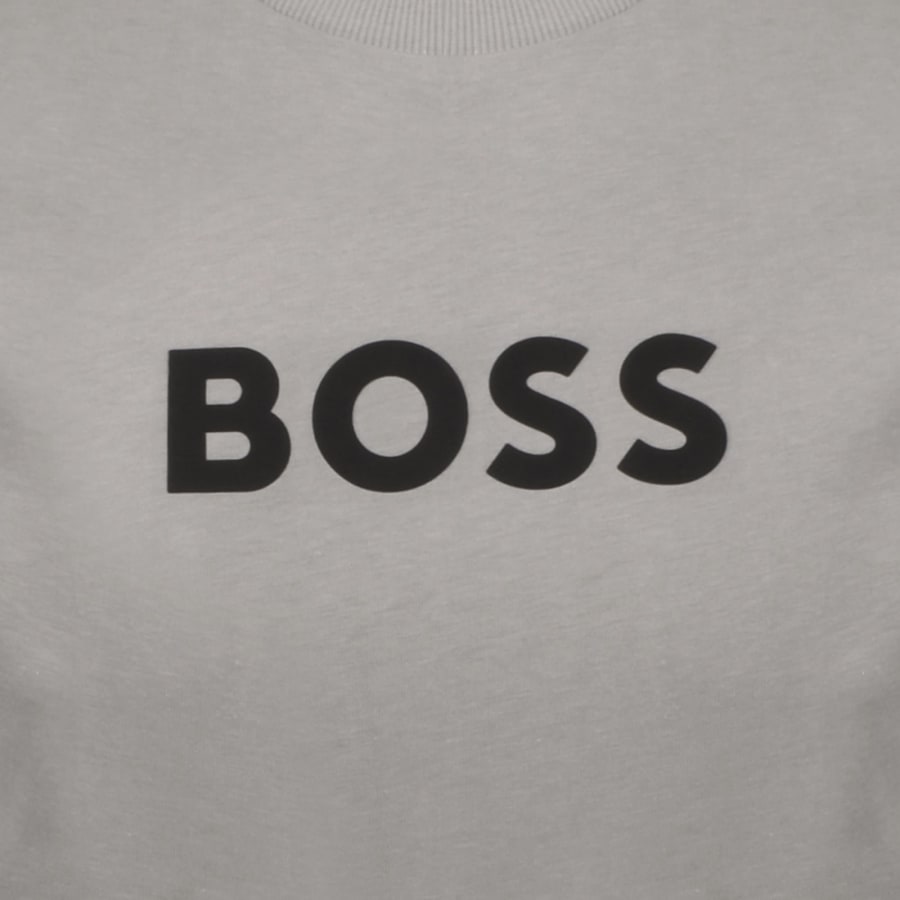 Image number 3 for BOSS Silicon Logo T Shirt Grey