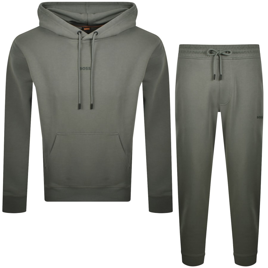 Image number 1 for BOSS We Small Hood Tracksuit Grey