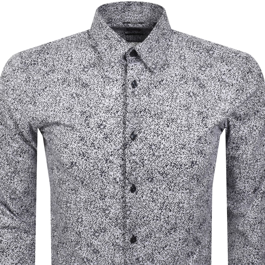 Image number 2 for BOSS P Roan Slim Fit Shirt Navy