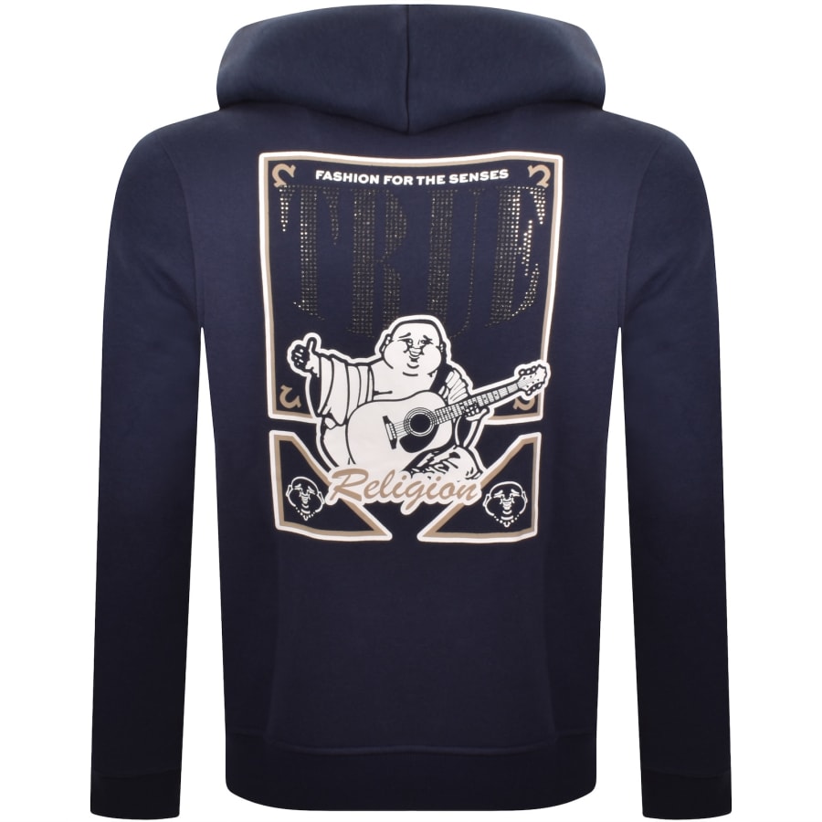 Image number 5 for True Religion Buddha Full Zip Hoodie Blue
