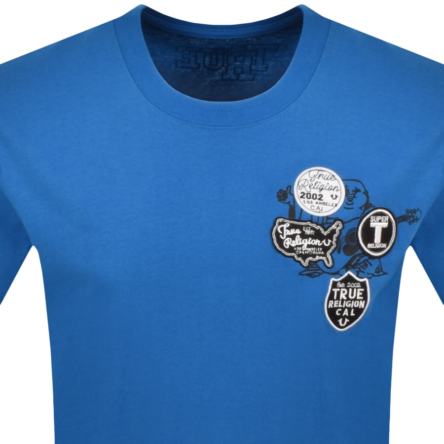 Image number 3 for True Religion University T Shirt Blue