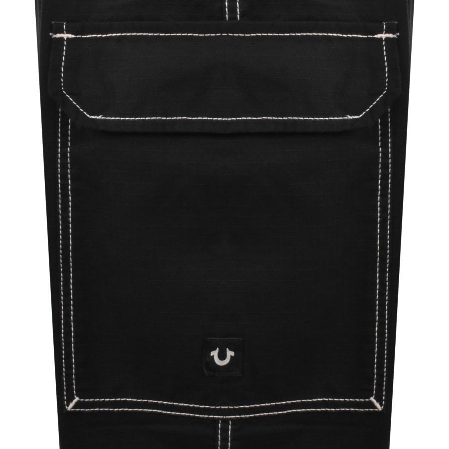 Image number 4 for True Religion Ripstop Cargo Trousers Jet Black