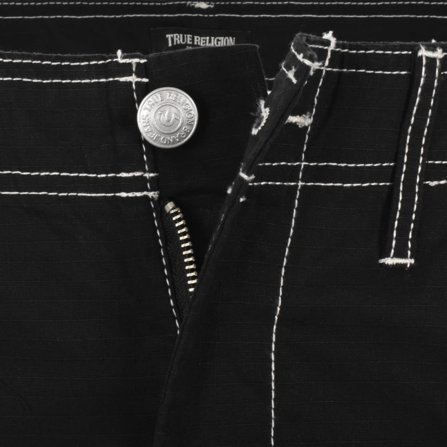 Image number 6 for True Religion Ripstop Cargo Trousers Jet Black