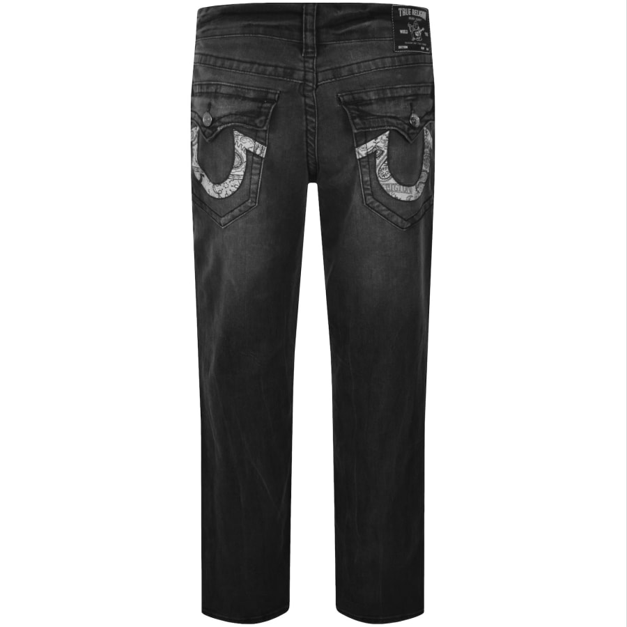 Image number 3 for True Religion Ricky Relaxed Straight Jeans Grey